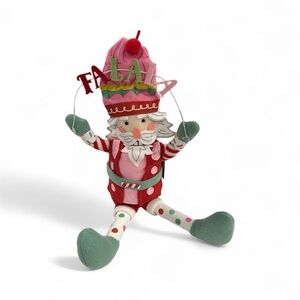 Festive Santa Doll with Falala Sign
